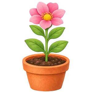 En rosa blomst
